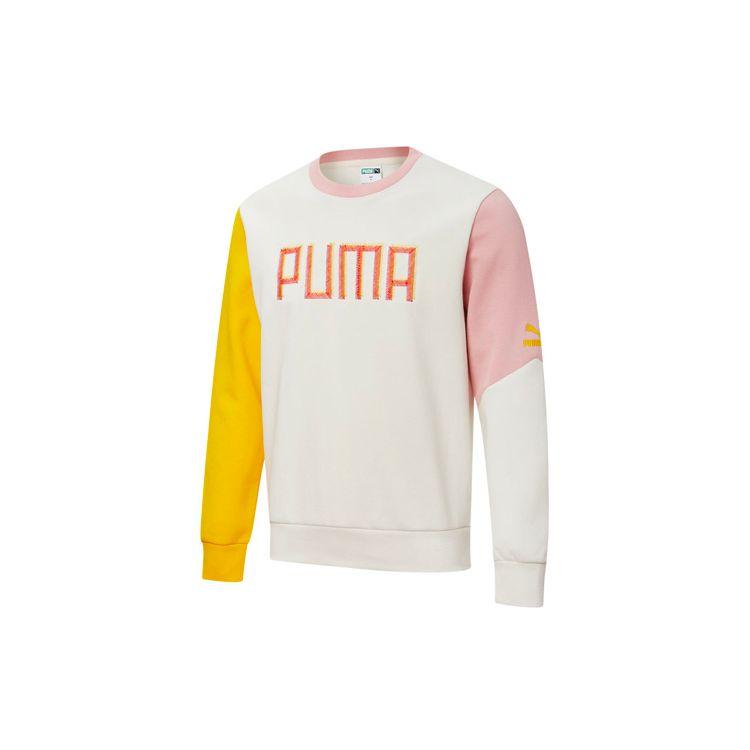 Повседневная толстовка с круглым вырезом Puma с красочным вышитым логотипом, топы унисекс, темно-серый 532180-05 L