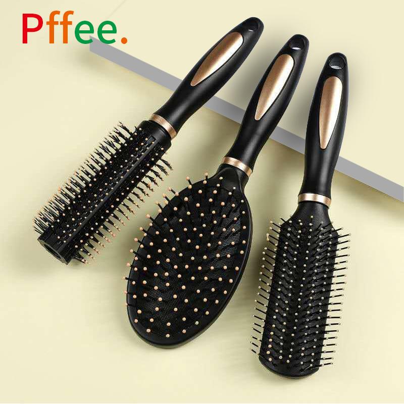 Массажная расческа для парикмахерской Curling Comb чёрный