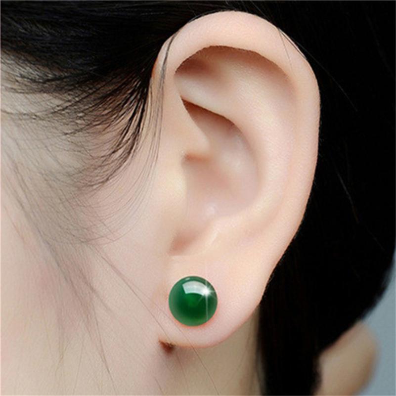 Серьги из халцедона, ногти, женские медные красные, черные, зеленые агатовые драгоценные камни, хрустальные украшения для ушей