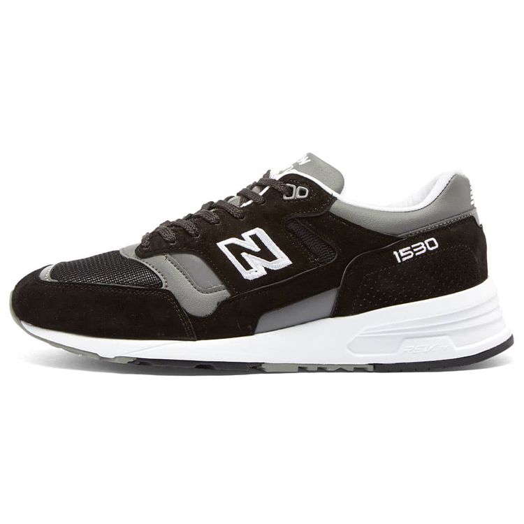 New Balance 1530 Made in England Черные Серые Кроссовки Унисекс Белые M1530BK 40.5