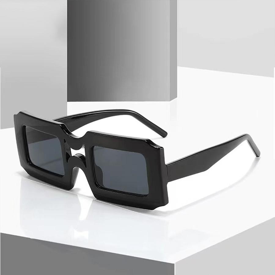 Fashione Sunglasese квадратные солнцезащитные очки желейного цвета, неполяризованные, модный аксессуар белый