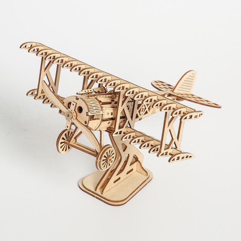   Joom 3D деревянные головоломки, игрушки, сборка самолета, развивающая игрушка, подарок для детей и взрослых, модель, строительные блоки, наборы для декора стола дубильная кора