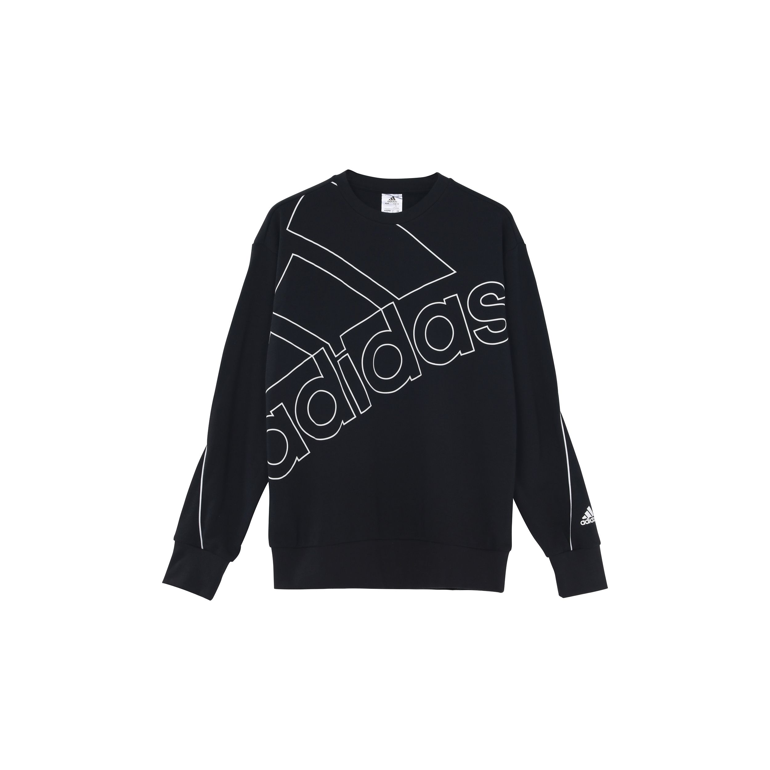 Мужская толстовка Adidas Essentials с принтом логотипа, черная GK9374 XXL