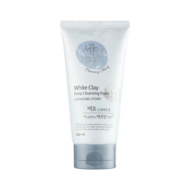 Welcos Cleansing Story Deep Cleansing Foam White Clay (150 мл 5,07 жидких унций)