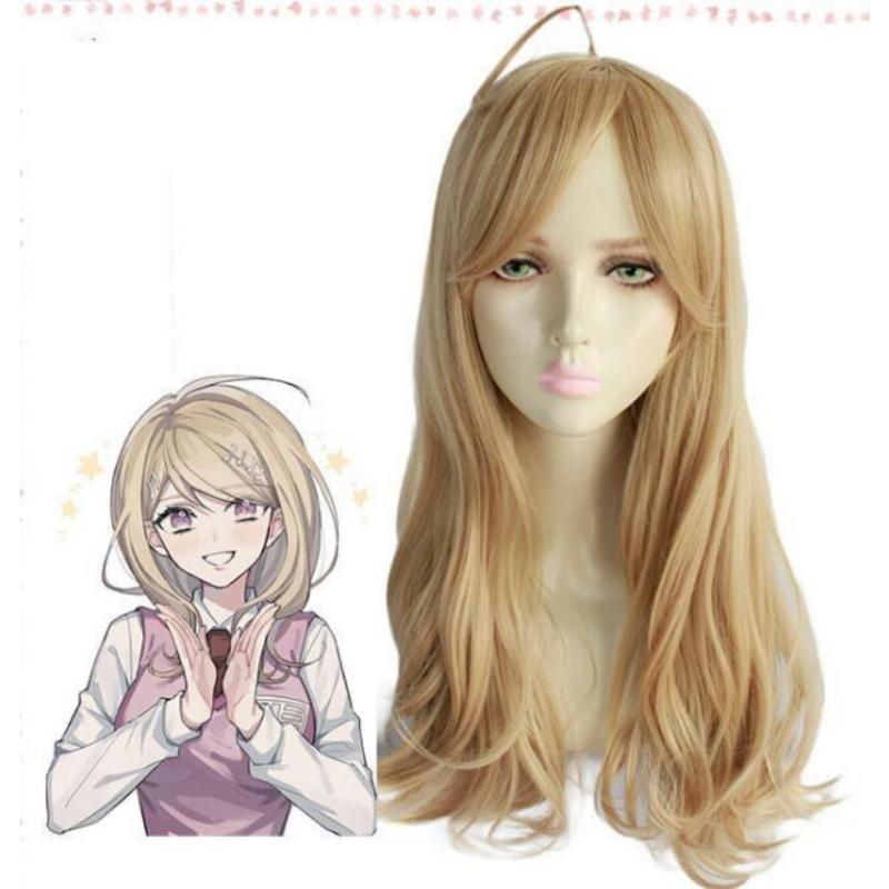 Длинный парик аниме Danganronpa V3 Kaede Akamatsu женский костюм для косплея Dangan Ronpa термостойкие синтетические волосы вечерние парики Long хаки