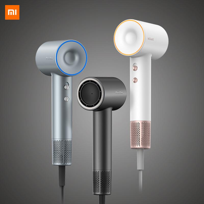 Фены для волос  Joom Фен Xiaomi ShowSee A18, 1600 Вт, фен с отрицательными ионами, высокоскоростная сушка, фен для волос, фен Pengering Rambut AU Plug белый