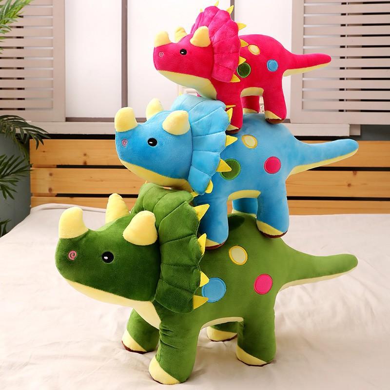 Динозавр Кукла Мягкая Игрушка Трицератопс Кукла 40cm синий