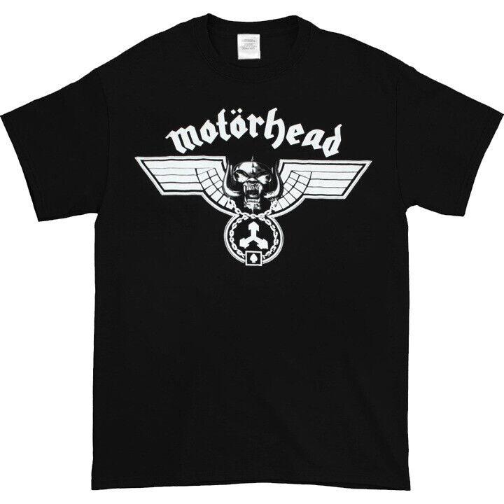 Черная забавная черная футболка унисекс Mtrhead Hammered S