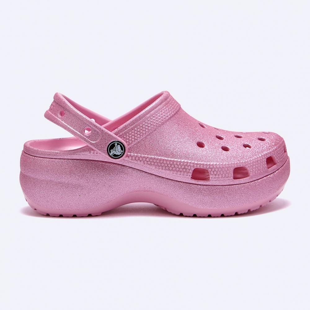 Классические блестящие сабо Crocs Platform Clogs Pink 207241 6wy 220