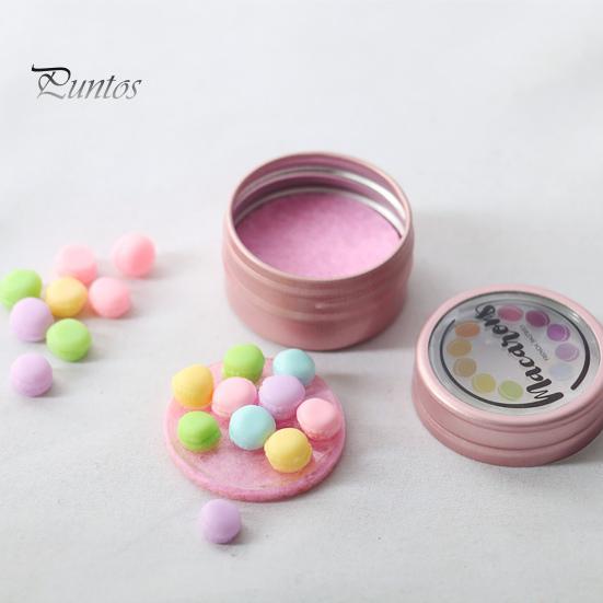 Миниатюрный кукольный домик Macaron, тонкая работа, милая смола, миниатюрная еда, игрушка, аксессуары для кукольного домика, украшение 1 Set