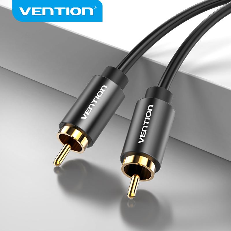 Vention RCA Коаксиальный аудиокабель RCA Male-RCA Male для домашнего усилителя телевизора 1 м 2 м 1m чёрный
