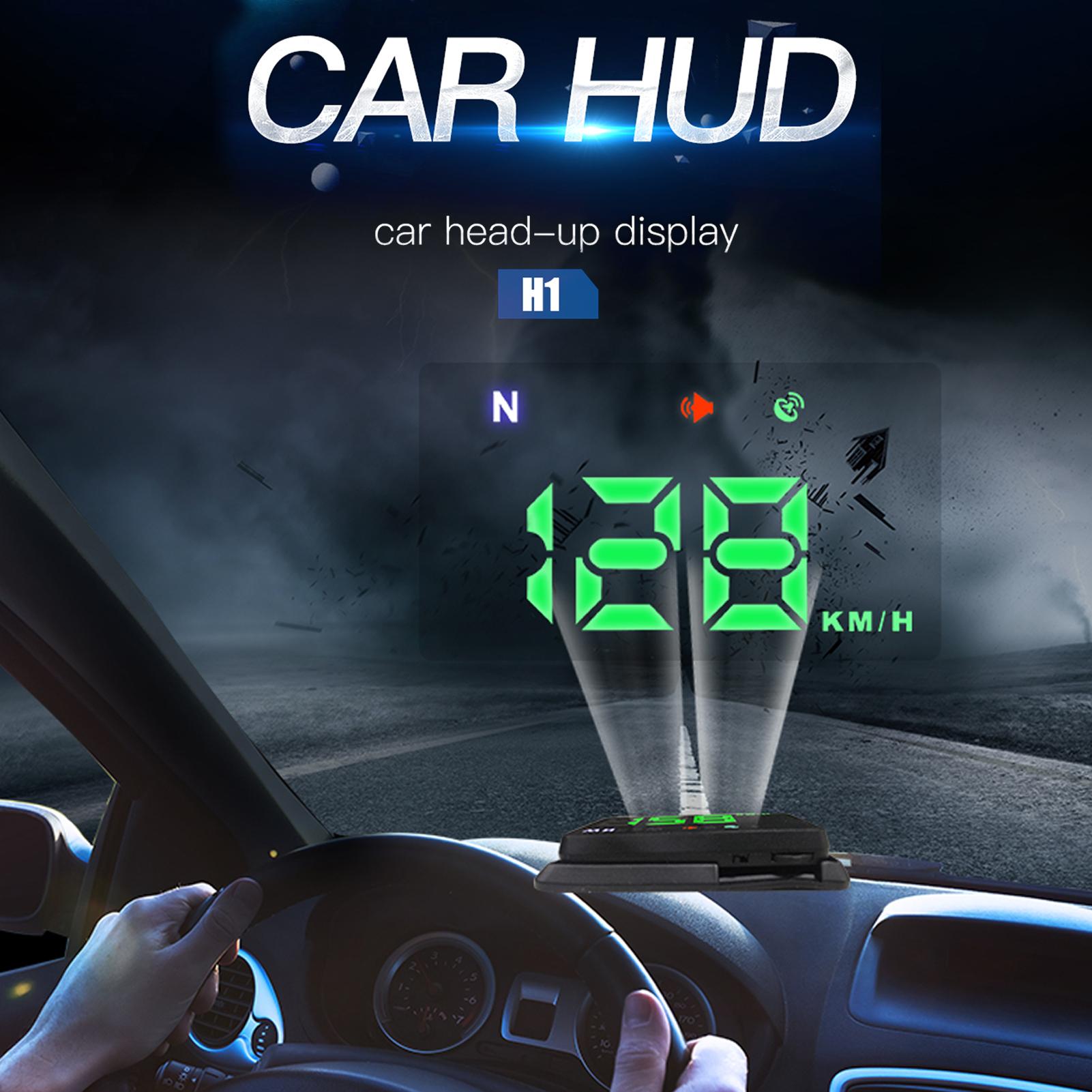 Универсальный HUD Head Up Display GPS цифровой спидометр с MPH для автомобилей одометр скорость 3,5 дюйма чёрный