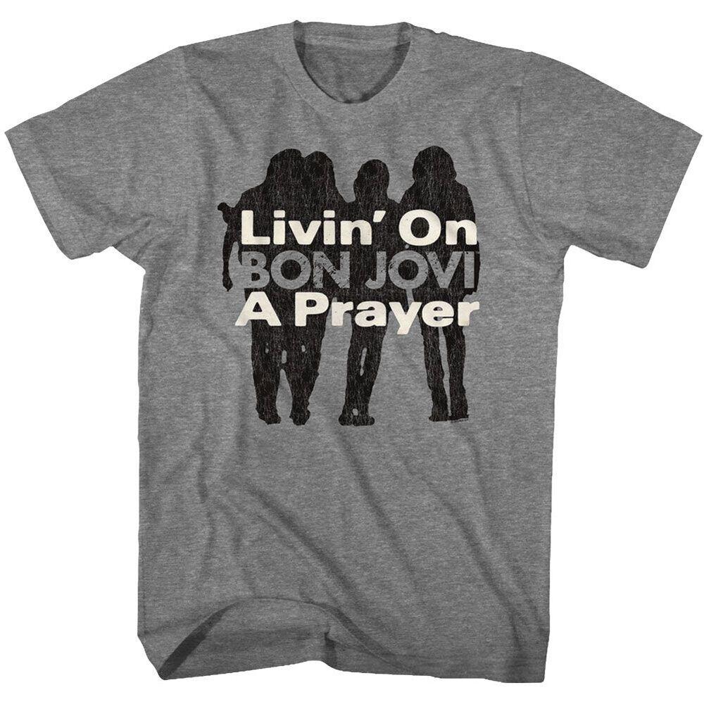 Футболка унисекс Bon Jovi Livin On A Prayer Graphite S