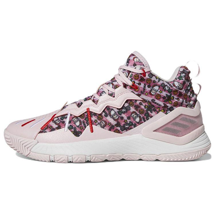 Adidas D Rose Son of Chi Christmas - прозрачные розовые мужские кроссовки розово-белого цвета GW3839 48⅔