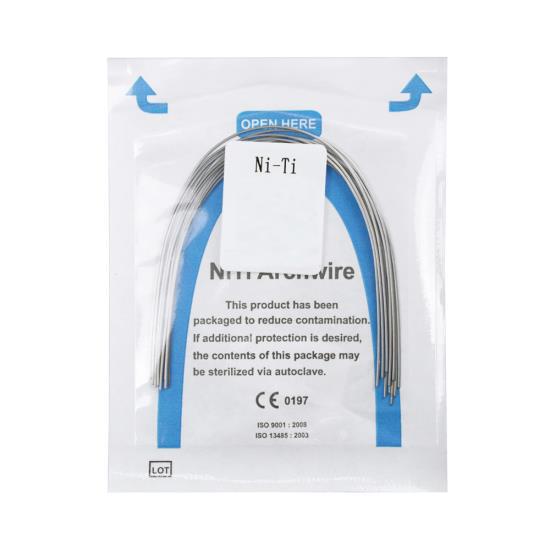 NITI Reverse Curve Arch — 1 упаковка прямоугольных стоматологических дуг для нижних зубов, размер 0,016*0,022, рекомендовано стоматологами