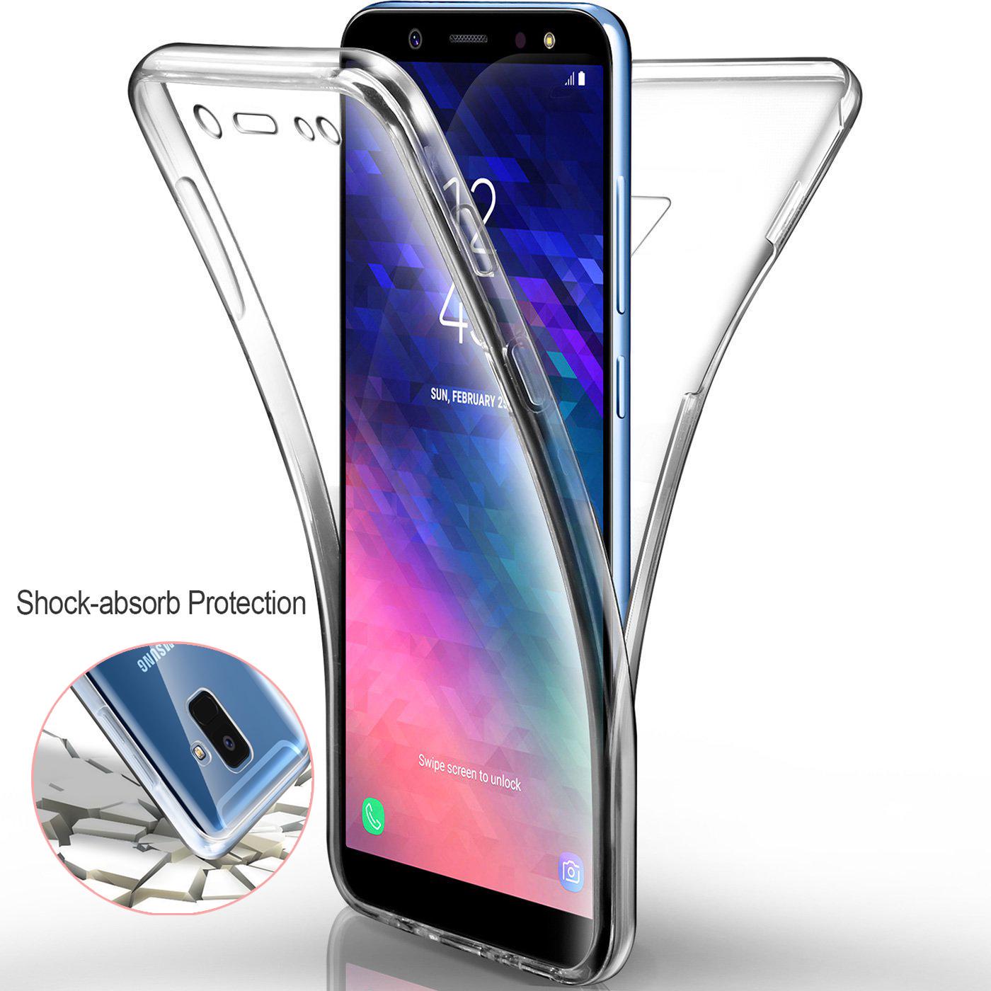 360 Full Body Hard PC Back + Soft TPU Front Phone Case Clear Cover для Huawei Samsung Xiaomi iPhone Samsung Galaxy S20 Ultra прозрачный