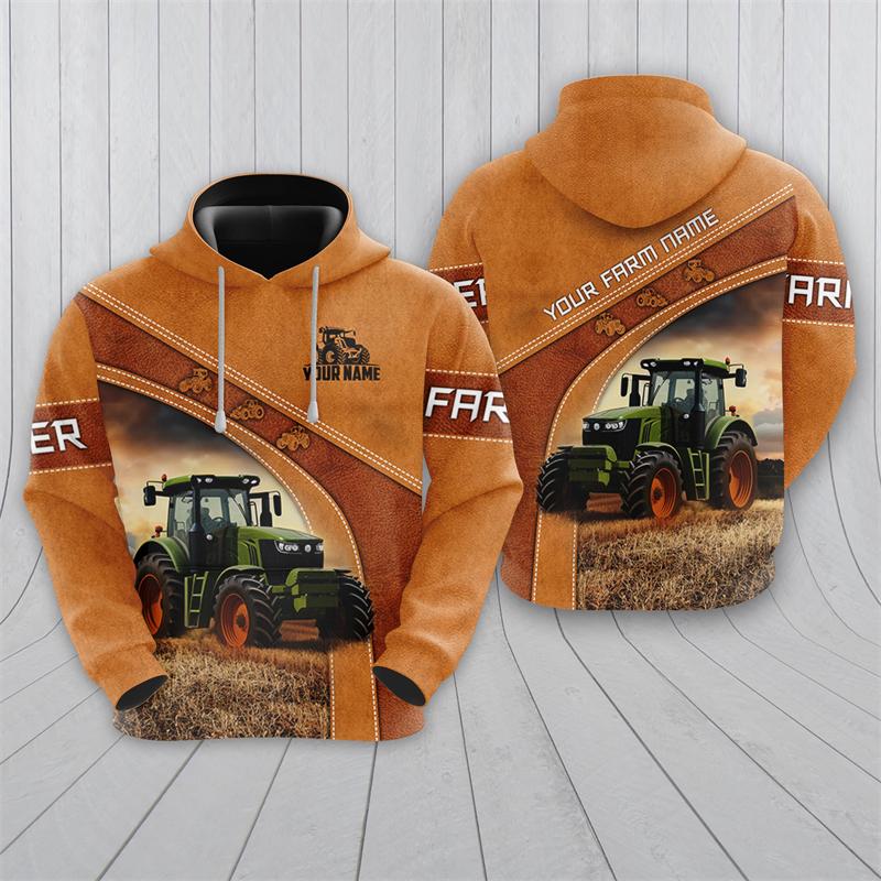Толстовки с графикой Farmer Tractor, фермерский деревенский стиль жизни, толстовки с 3D-принтом для мужчин, повседневная одежда для женщин, свитера, спортивный костюм для мальчиков S