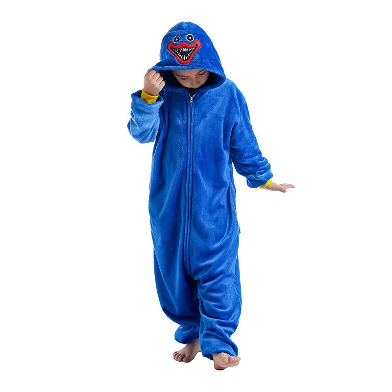 Пижамы-комбинезоны Huggy Wuggy Onesie Kids Kigurumi Pjamas Хэллоуин Косплей Костюм Вечеринка Подарок 10