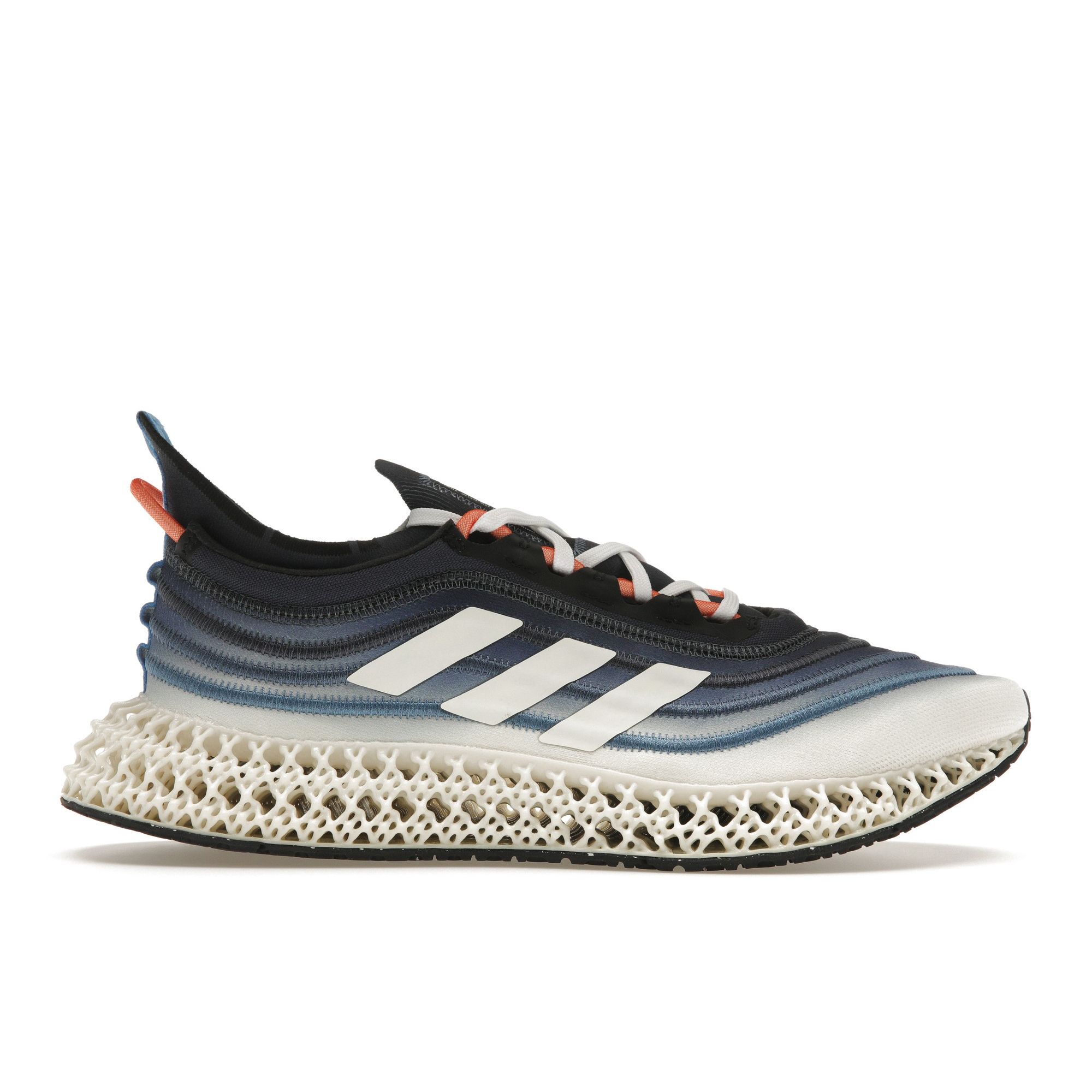 Кроссовки унисекс adidas Parley x 4DFWD Shadow Navy White Blue Cloud-White Impact-Orange GX6604 36