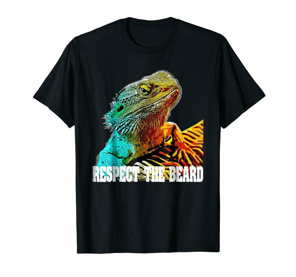 Футболка унисекс с забавным бородатым драконом Respect The BeardФутболка Us Trend S