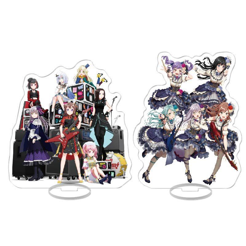 Аниме акриловая подставка, экшн-фигурка, игрушка BanG Dream, ПВХ, лазерный настольный компьютер, Тояма Касуми Ханазоно Тае Усигоме Рими, модель подставки