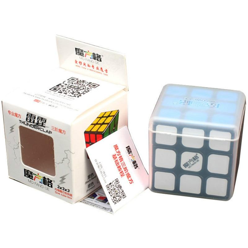 Оригинальный куб Qiyi Mofangge Thunderclap 3x3x3, профессиональная скоростная головоломка Magico Cubo, скоростной куб 3x3, игрушки для детей, подарок чёрный