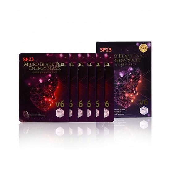 SKINFACTORY SF23 Micro Black Feel Energy Mask 25 г * 6 шт.