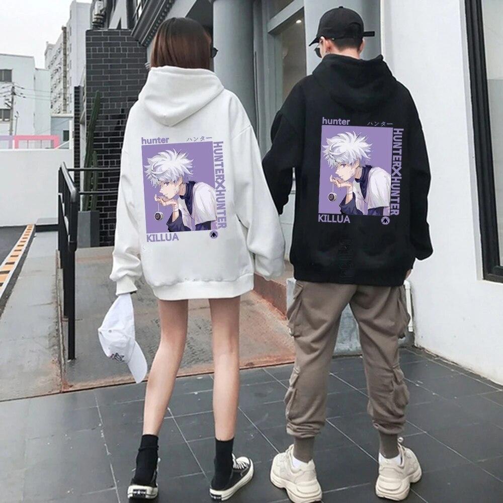 Толстовка унисекс Hunter X Hunter Killua Толстовка Kurapika GON FREECSS Повседневная толстовка с капюшоном Пуловер с длинным рукавом Уличная одежда в стиле японского аниме L