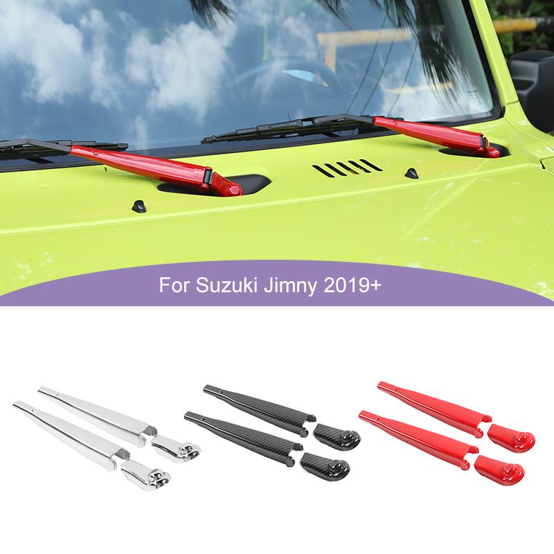 Автомобильные дворники на переднее стекло, декоративный чехол для Suzuki Jimny 2019, внешние аксессуары красный