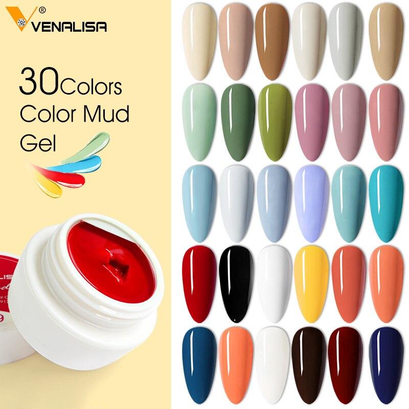 Гель-лак для ногтей Venalisa Color Mud Gel, замачиваемый УФ- и светодиодный гель, 30 цветов