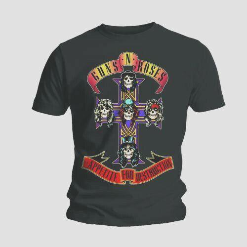 Черная футболка унисекс Guns N Roses Appetite Destruction Rock Slash S