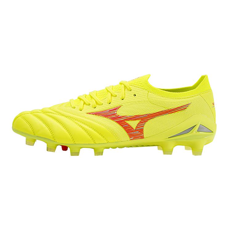 Mizuno Morelia Neo 4 Beta Japan Dyna Pack Мужские кроссовки Желтый безопасно-желтый огненно-коралловый P1GA244045 42