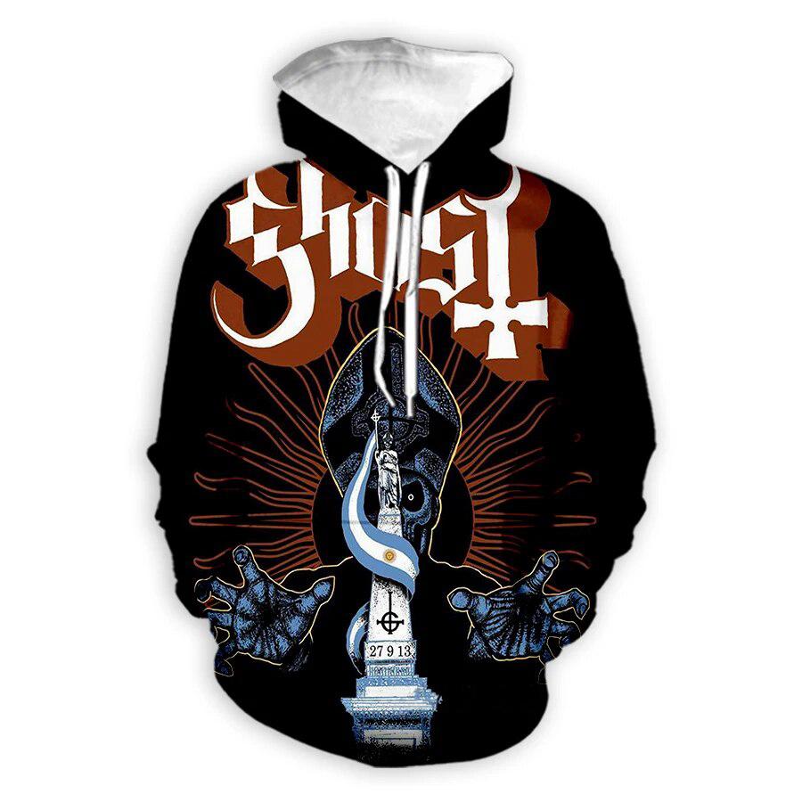 Ghost Band 3D Print Hoodies Men Women Fashion Streetwear Hip Hop Y2k Hoodie Pullovers Casual Hooded Sweatshirts Kids Clothing S