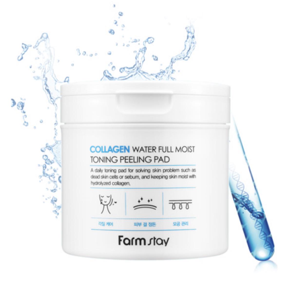 FARM STAY Collagen Water Full Moist Toning Peeling Pad 150 мл (3 варианта) 1pcs