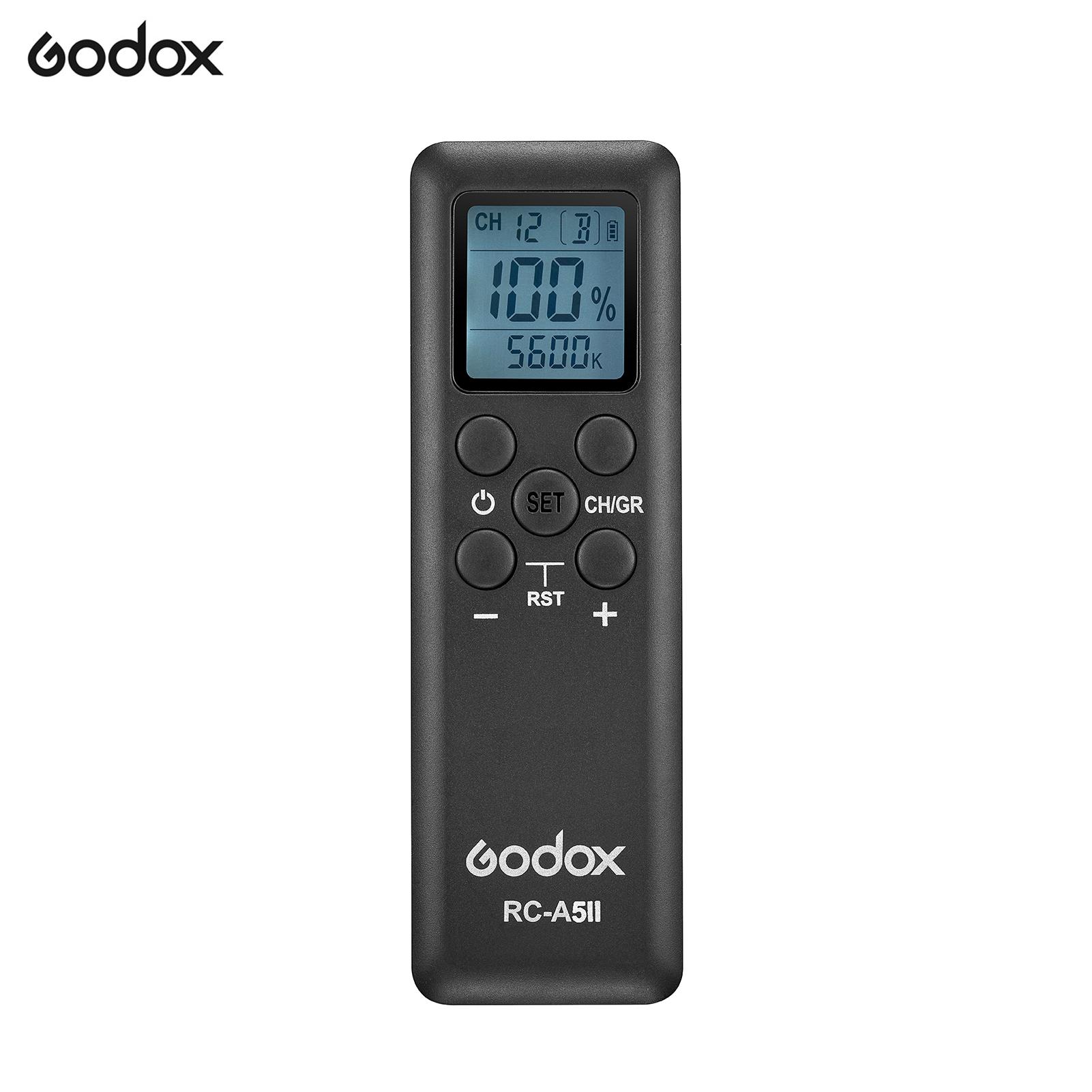 Пульт дистанционного управления Godox RC-A5, 16 каналов, 6 групп, замена для Godox VL150 VL200 VL300 UL150 LED1000D LED1000Bi чёрный