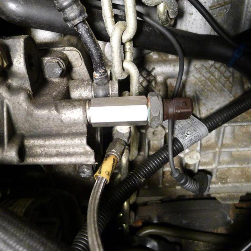 1/8 NPT адаптер давления масла адаптер подачи линии подачи для T Gau серебряный