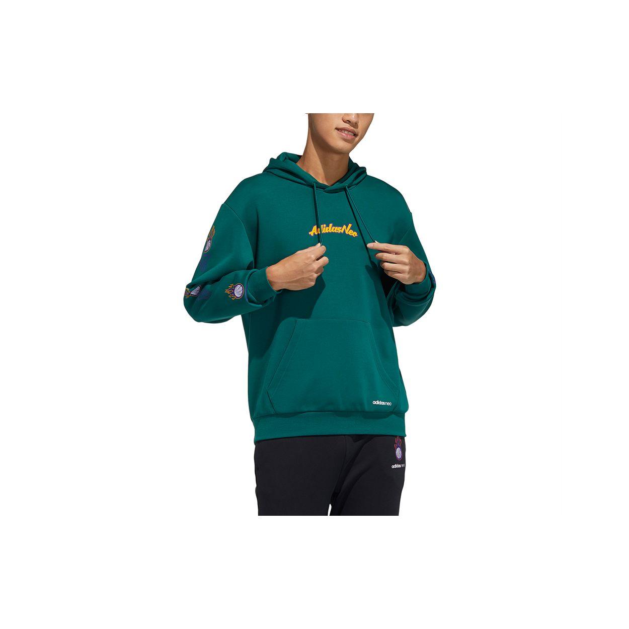 Adidas Essentials Logo Hoodie Мужские толстовки лесно-зеленого цвета H14176 XL