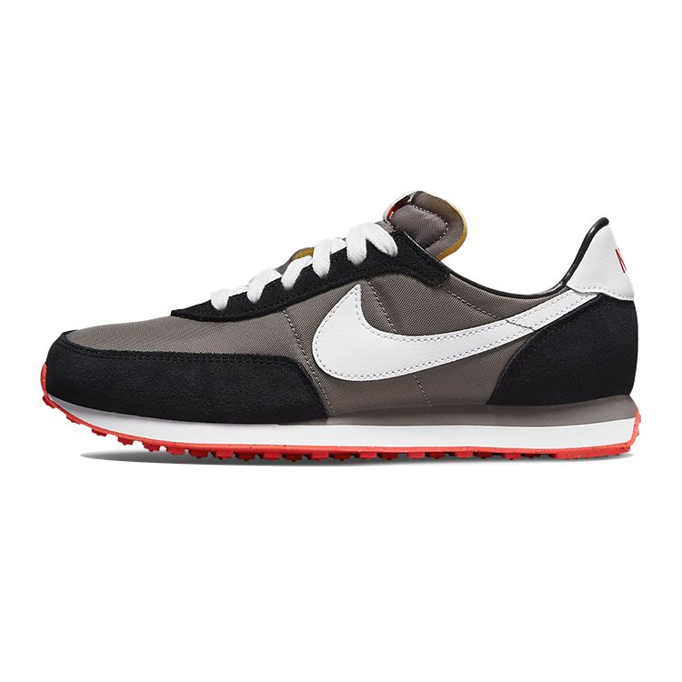 Nike Waffle Trainer 2 GS Flat Pewter Siren Красные кроссовки Серый Черный Белый DC6477-005 36