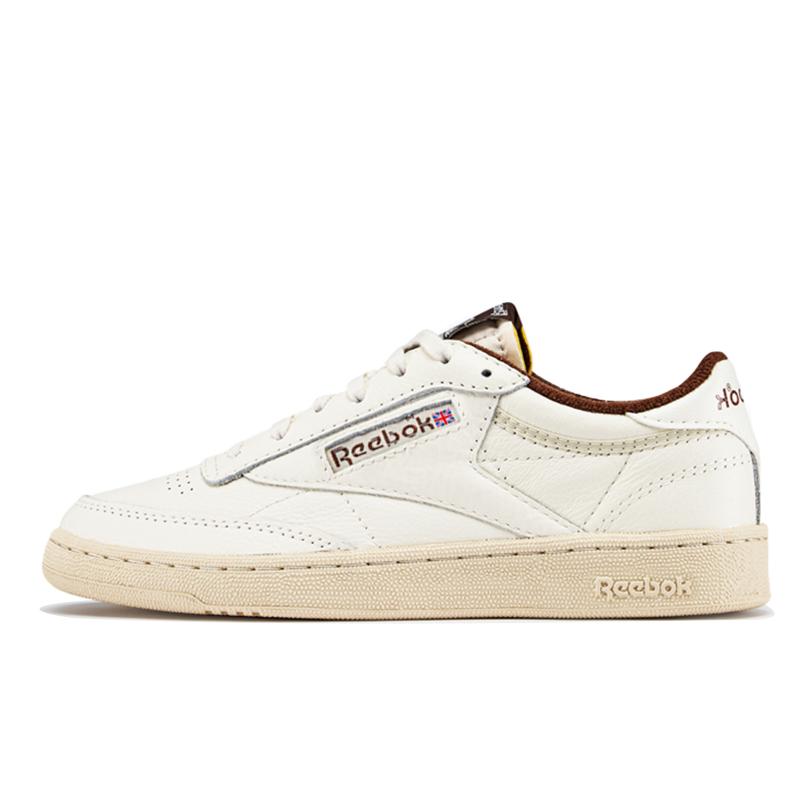 Reebok Club C 85 Vintage Chalk Brush Коричневые кроссовки унисекс Белый алебастр GZ5156 42.5