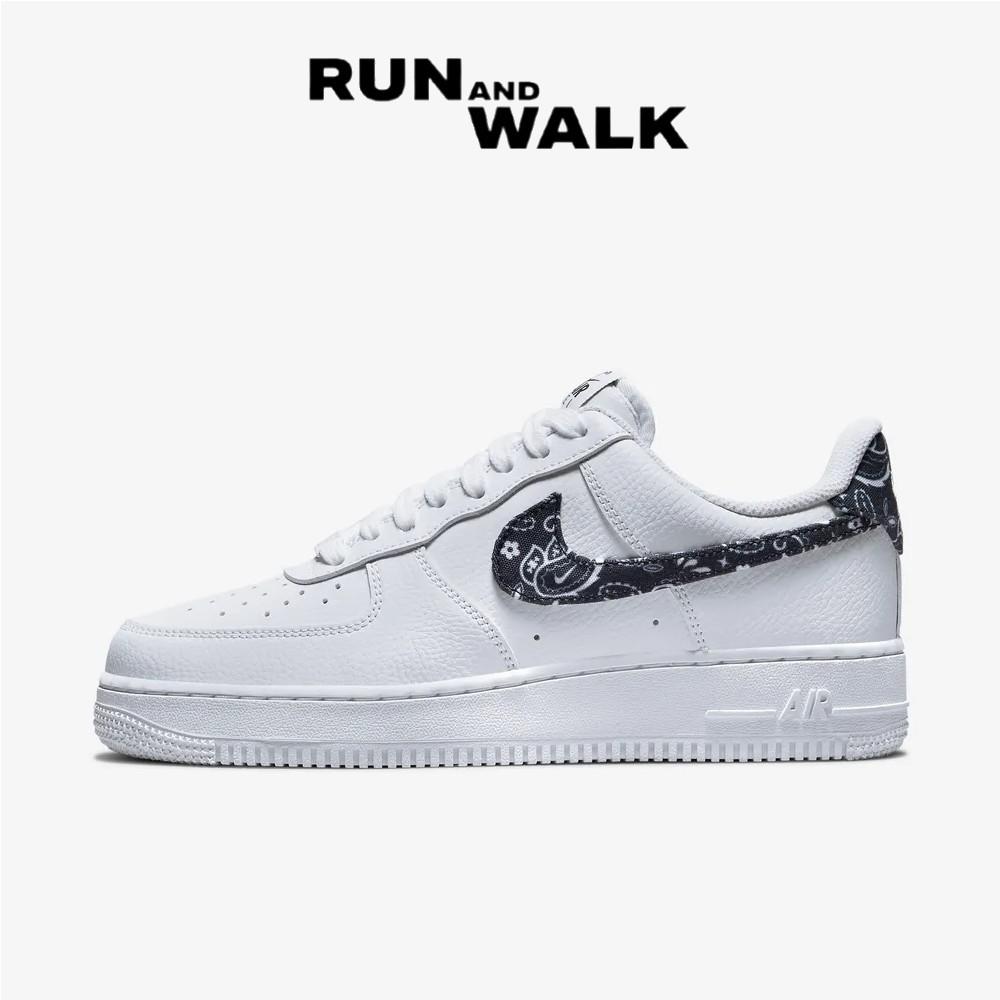 (W) Nike Air Force 1  07 Essential Paisley Swoosh Белый Черный DH4406-101 EUR35.5/220mm