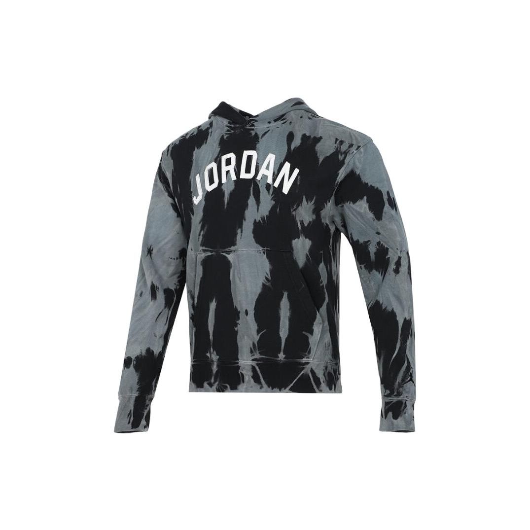 Спортивный пуловер Jordan Tie-Dye с капюшоном унисекс, белый DJ0227-100 M