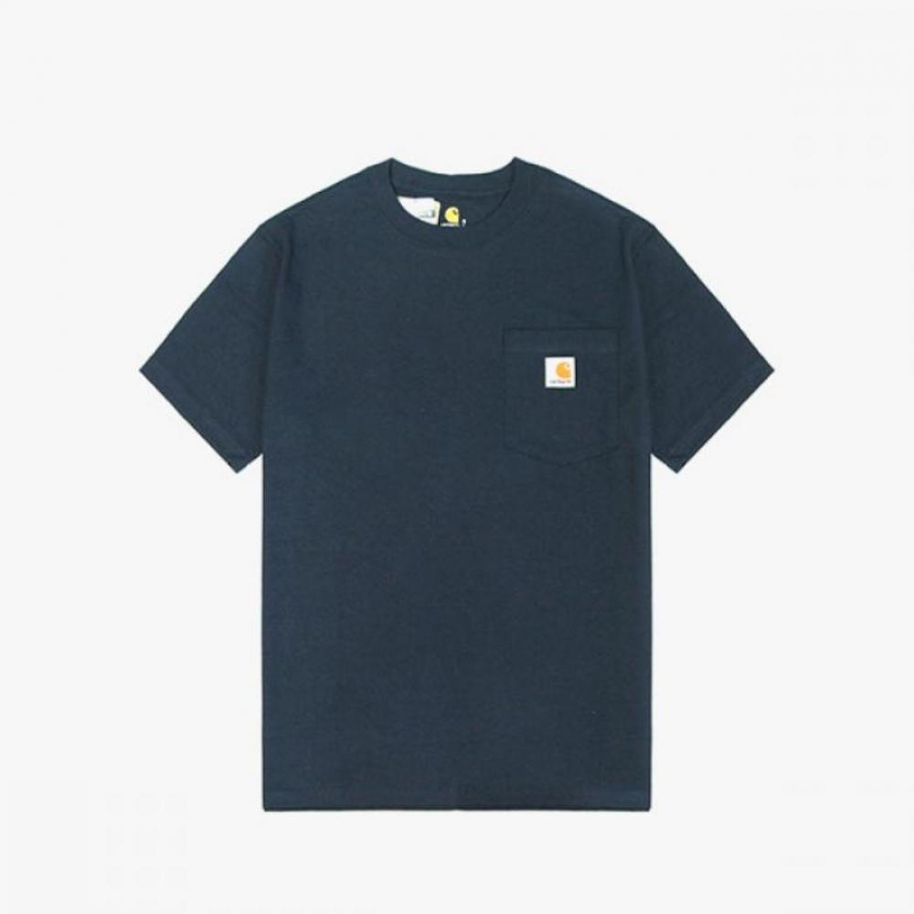 Футболка с короткими рукавами CARHARTT K87 Work Pocket, ТЕМНО-СИНЯЯ 1018 1018 M