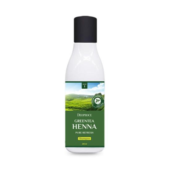 Deoproce Green Tea Henna Pure Refresh Шампунь 200 мл * 1 шт./2 шт./3 шт. 1Pc