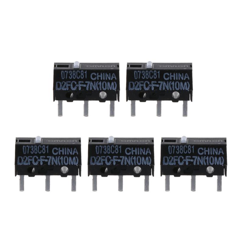 5 шт. Микропереключатель мыши Omron D2FC-F-7N (10 м) для кнопки Logitech Microsoft