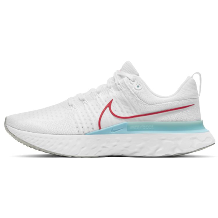Мужские кроссовки Nike React Infinity Run Flyknit 2 White Glacier Ice Photon-Dust Чили-красный CT2357-102 40.5