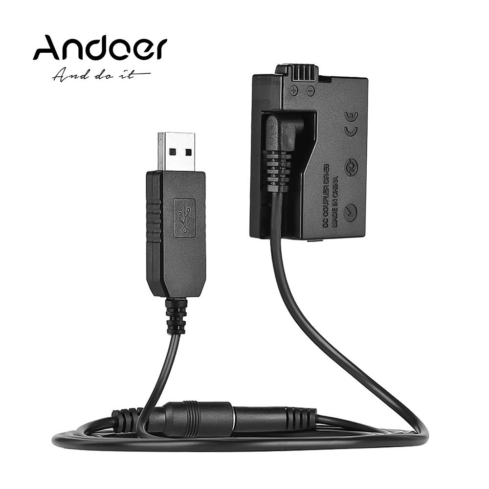 DR-E8 Фиктивная батарея с блоком питания постоянного тока, замена USB-кабеля-адаптера для камеры Canon
