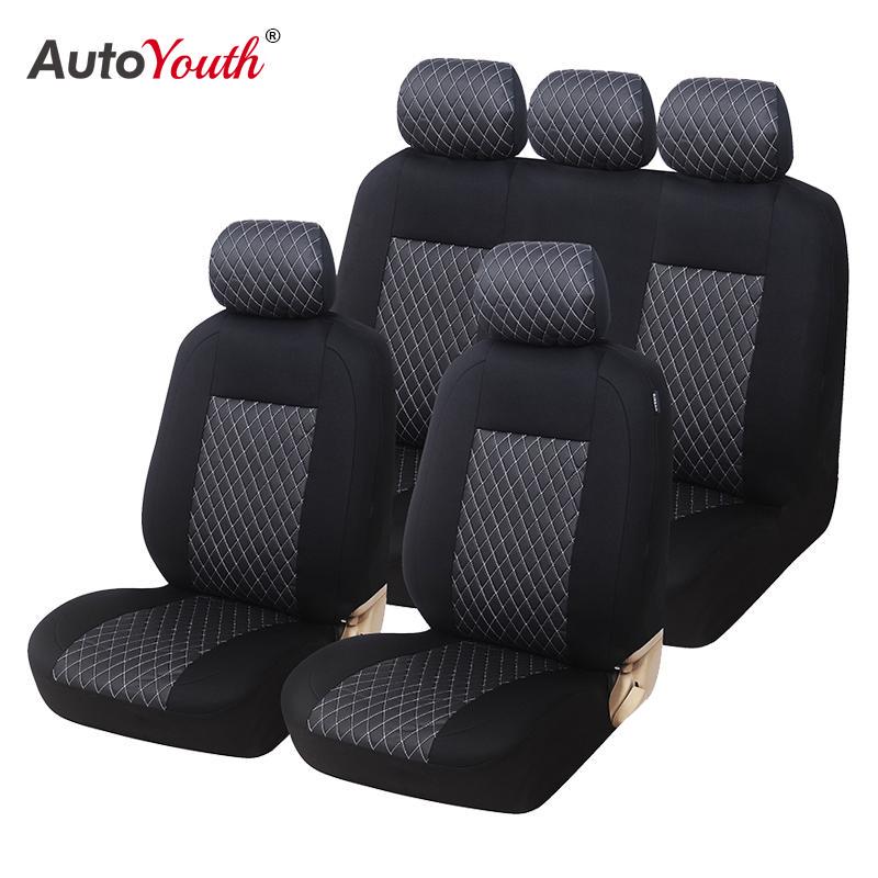 Набор чехлов для автомобильных сидений AUTOYOUTH, 9 шт., универсальный, подходит для большинства чехлов для автомобилей