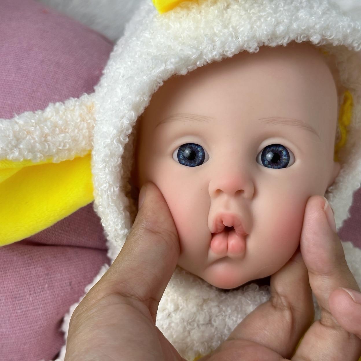 BZDOLL Реалистичная 35 см сплошная силиконовая кукла реборн всего тела очень мягкая для сна для мальчиков новорожденный Bebe Real Touch finished doll