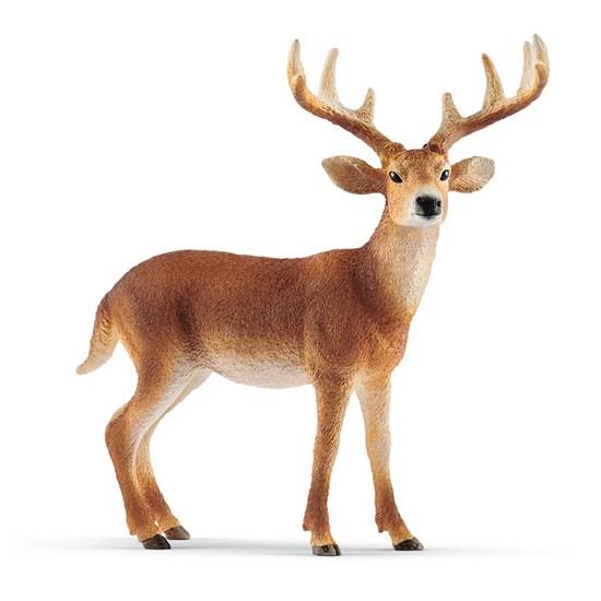 Фигурка белохвостого оленя Schleich SL14818, 1 шт., популярные игрушки в Корее