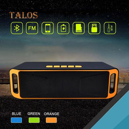 HIFI портативный беспроводной динамик Bluetooth стерео сабвуфер TF USB FM-радио Встроенный микрофон двойной динамик зелёный